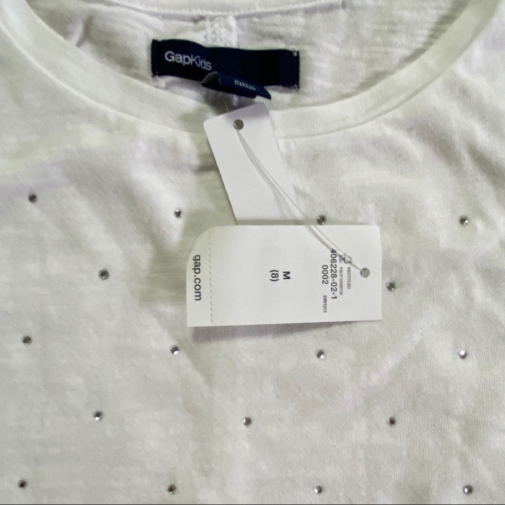 GAP Kids Rhinestone Tee-shirt NWT Size 8 Medium - Picture 4 of 4